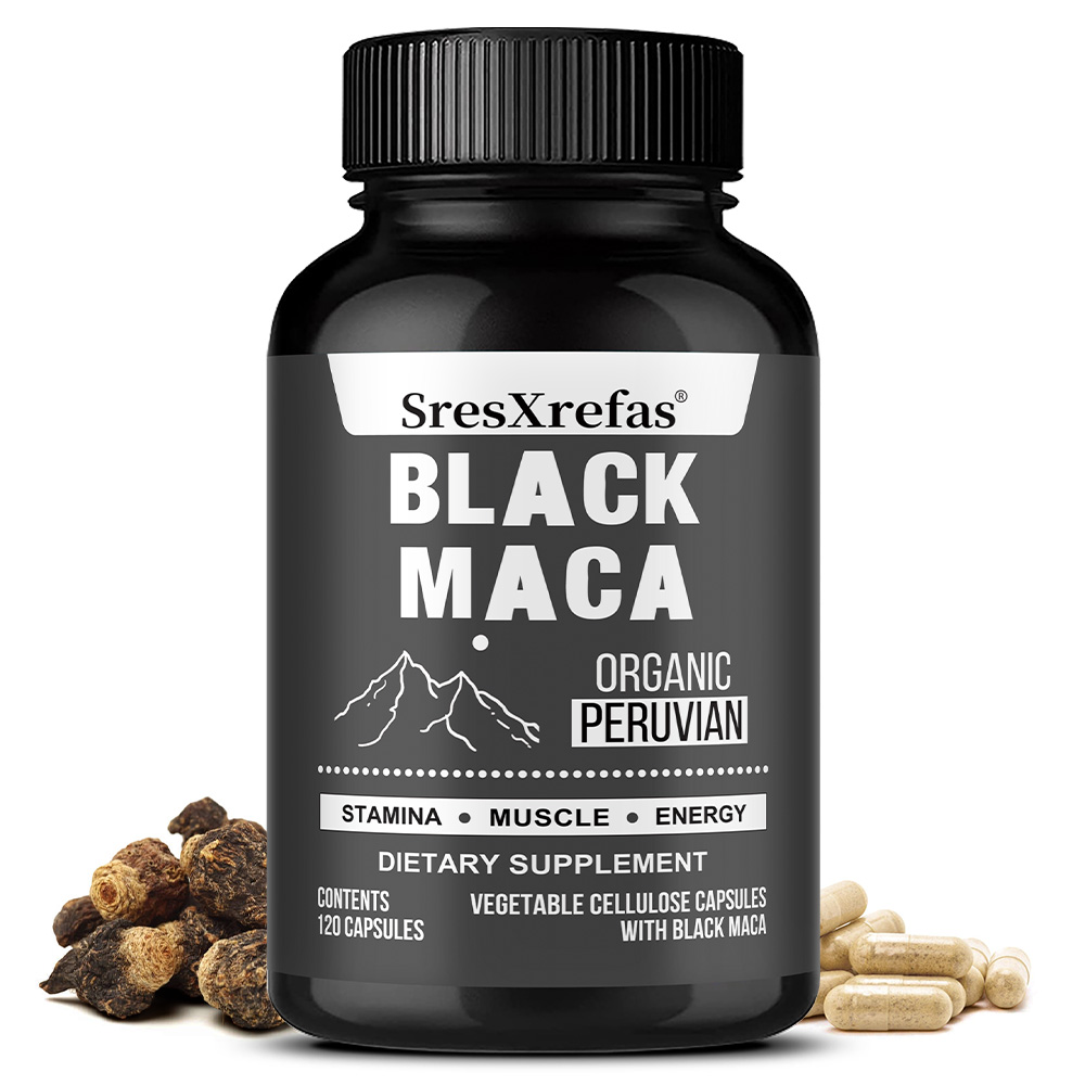 Herbal Supplement - Capsule di Maca Nera per Migliorare