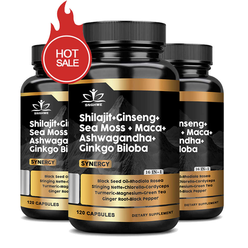 Ginger Tea - Shilajit Integratori Ginseng, Muschio marino, Ashwagandha