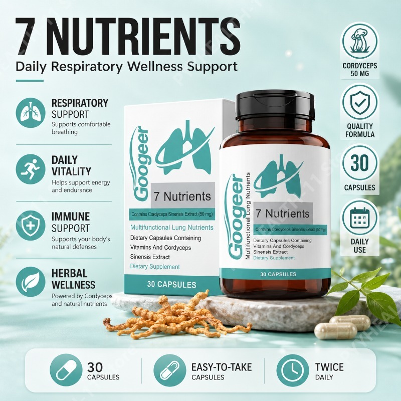 Herbal Supplement - Capsule di Estratto di Cordyceps Sinensis,