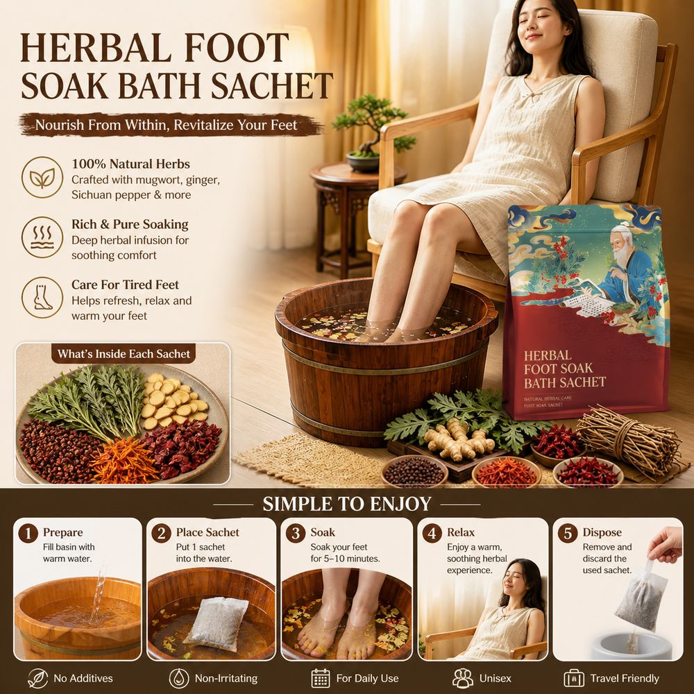 Dried Herbs - Sacchetti per bagno piedi con miscela
