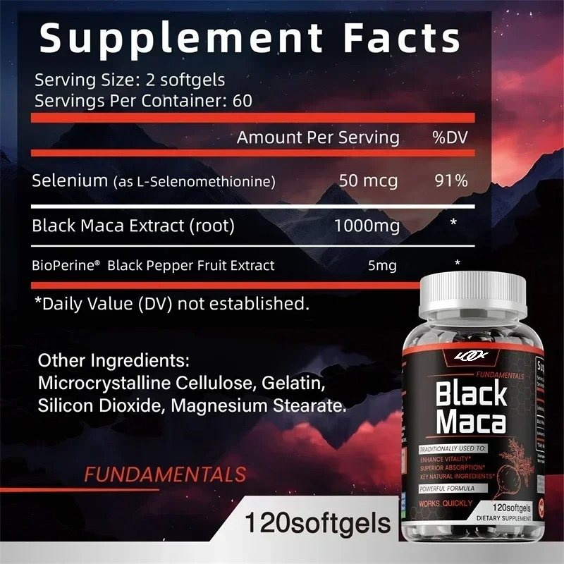Integratore di Maca Nera - con - Herbal Supplement recensione e prezzo