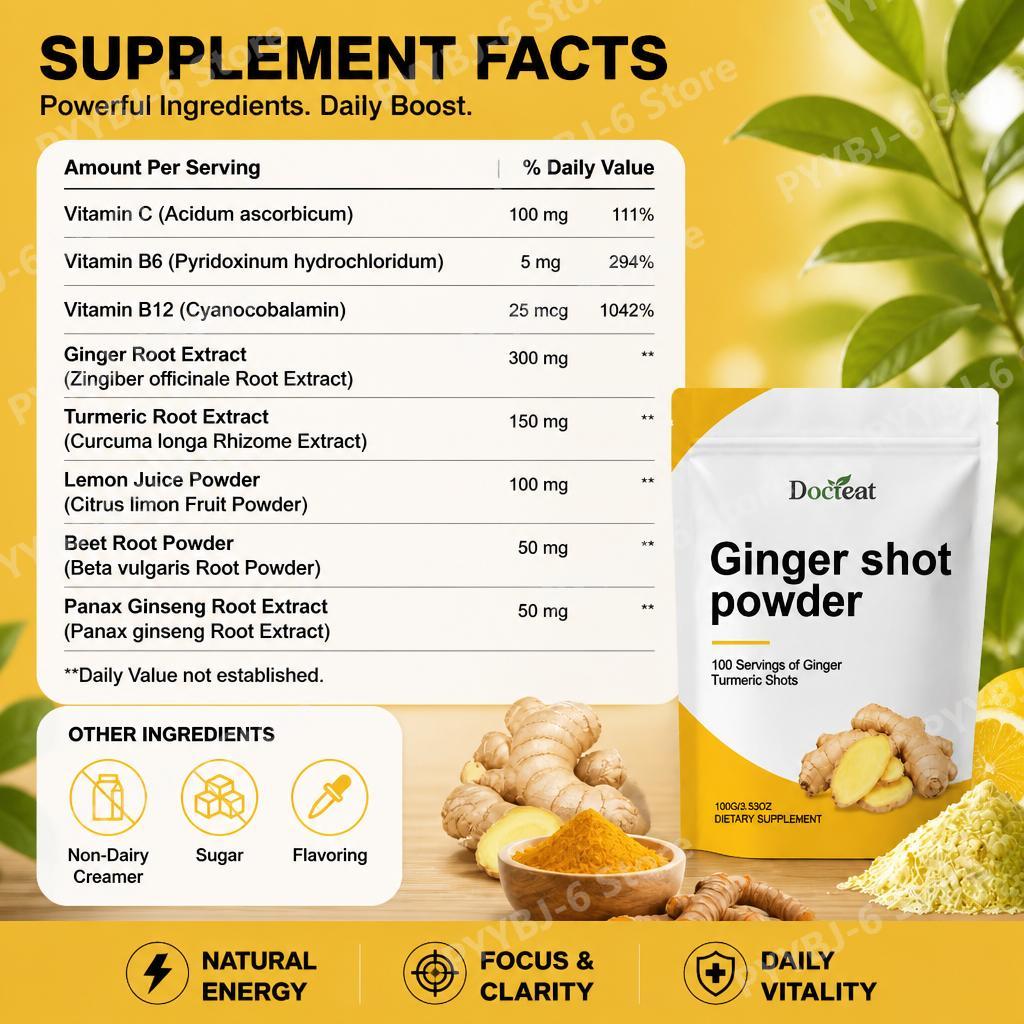 Docteat Ginger Shot in Polvere - Ginger Tea recensione e prezzo
